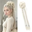 PYCOU Messy Bun Đuôi Ngựa, Miếng Tóc Xoăn Họa Tiết Lộ 24 Inch, Lông Tơ Y2K Phong Cách Braid Co Giãn Scrunchy Dây Bện Tóc Bun Sử Dụng Tiệc