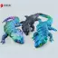 Tượng thằn lằn dính liền có thể di chuyển được 3D Trang trí bàn làm việc hoạt hình cho phòng ngủ tuổi Teen Quà tặng động vật dễ thương VN
