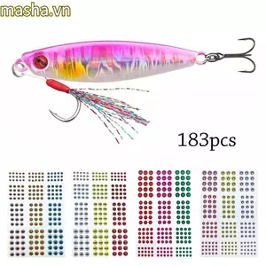 Mắt Mồi Cá, Fly Tying 3mm 4mm 5mm 6mm Mắt ba chiều, 2024 Dính Mô Phỏng Mồi Câu Cá Mắt