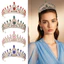 Châu Âu Cô Dâu Baroque Vương Miện Mũ Hợp Kim Kim Đính Kim Cương Giả Cưới Cô Dâu Vương Miện Phù Hợp Với