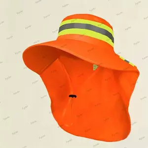 Mũ chống nắng phản quang PYCOU, Mũ che nắng thoáng khí mùa hè, Khăn choàng cổ chống tia cực tím có thể điều chỉnh Mũ xô vệ sinh công nhân