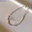 Bluelover Thời Trang Đá Tự Nhiên Nước Ngọt Ngọc Trai Cổ Dây Xích Nelace Cho Nữ Thanh Lịch Thời Trang Handmade Hạt Nelaces Trang Sức Quà Tặng Mới
