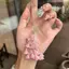JRP Nho Mặt Dây Chuyền Lily Of The Valley DIY Craft Kit Điện Thoại Tươi Và Dễ Thương Quyến Rũ Túi Charm Sáng Tạo Móc Khóa JRP