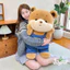 Spike Price Dễ Thương Denim Nhút Nhát Gấu Búp Bê Sang Trọng Đồ Chơi Gấu Búp Bê Trẻ Em Thoải Mái Đi Kèm Búp Bê Quà Tặng * & --
