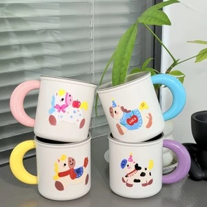 Cốc nước súc miệng trẻ em bằng thép không gỉ 316 Cốc đựng bàn chải đánh răng dễ thương kháng khuẩn có tay cầm Cốc rửa gia đình Sốc-