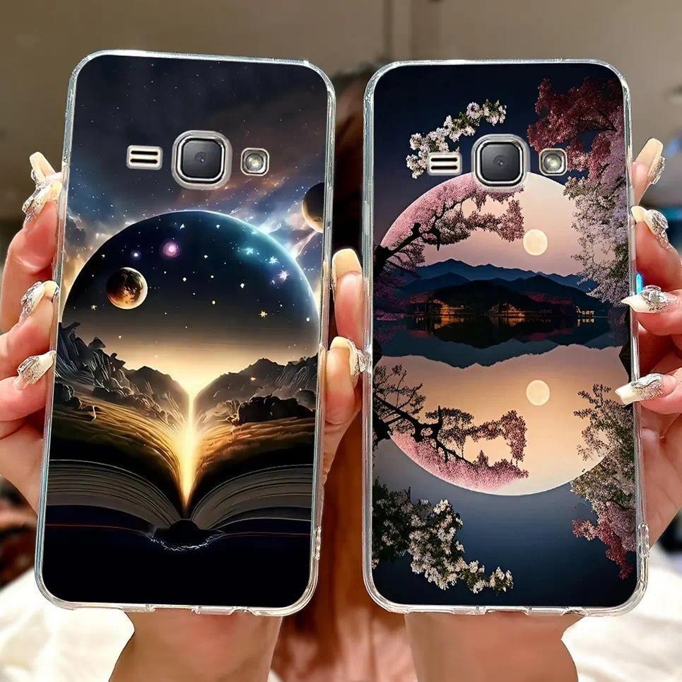 Ốp Lưng Cho Samsung Galaxy J1 2016 Ốp lưng Samsung J1 Mini Coque Hoa Bướm Rồng Động Vật Mờ Ốp Lưng Mềm
