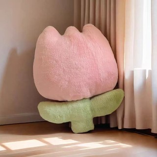 Ins Dễ Thương Influencer Hoa Tulip Gối Bắc Âu Phòng Khách Gối Sofa Đệm Phòng Ngủ Giường Bé Gái