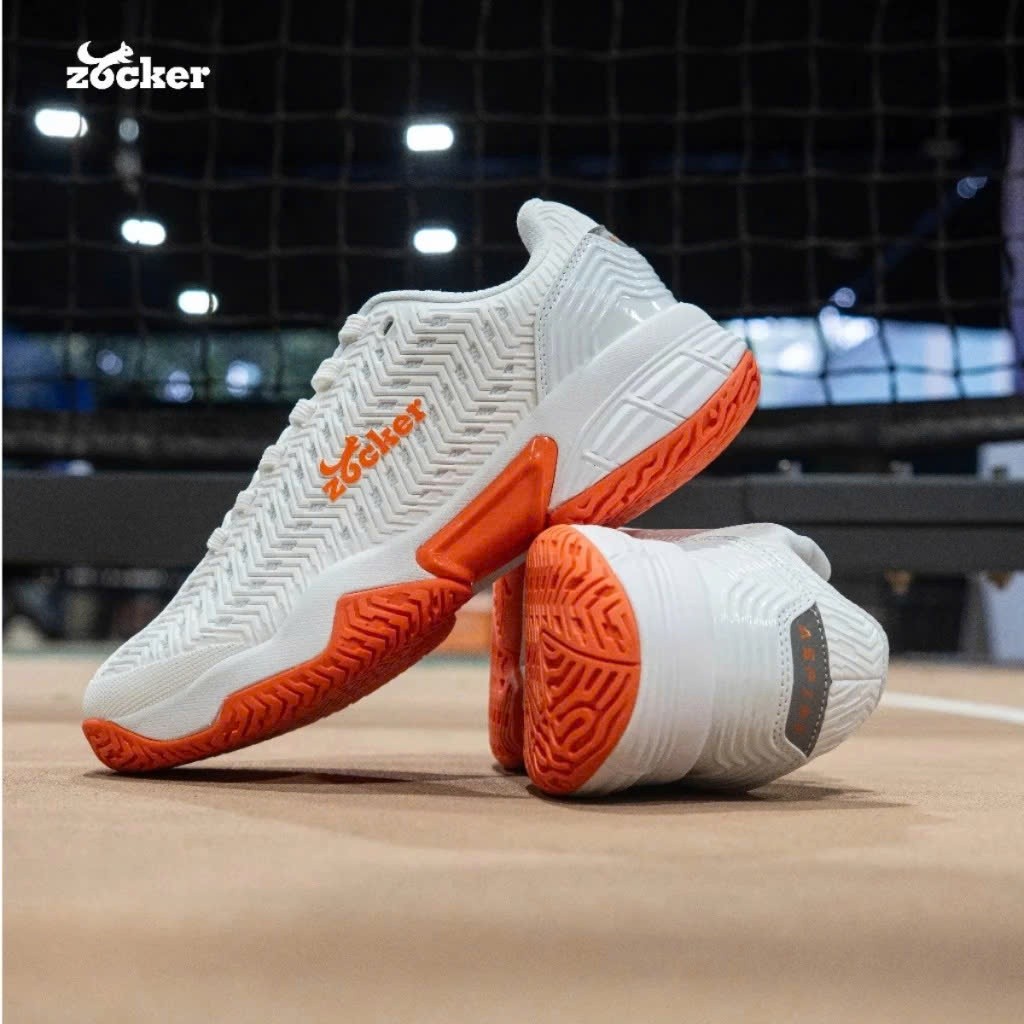[CHÍNH HÃNG]GIÀY PICKLEBALL ZOCKER ASPIRE – ĐỈNH CAO BÁM SÂN & BẢO VỆ KHỚP GỐI