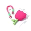 Ví đựng tiền xu CPINCP Tulip, Túi đựng tai nghe hoa tulip bằng vải mềm, dễ thương với túi xách có móc khóa dây đeo cổ tay