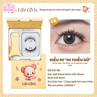 Mi Giả Nam Châm Tái Sử Dụng Life Girls Kèm Nhíp Đeo - Không Keo, Tiện Lợi