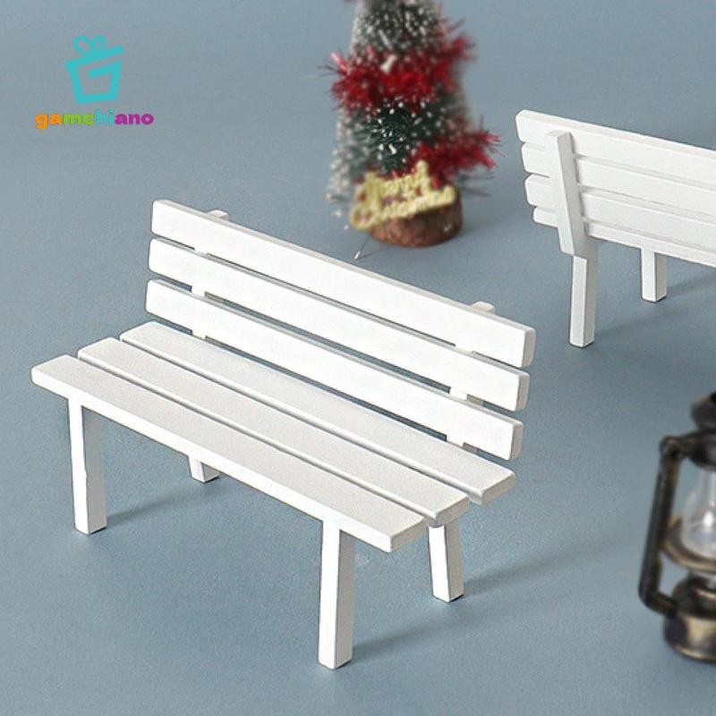 Gamchiano Thu Nhỏ Sân Vườn Ghế Dự Bị Vườn Cổ Tích Phụ Kiện Thực Tế Thu Nhỏ Đồ Nội Thất Cho Cuộc Sống Cảnh Bố Trí Mô Hình DIY Vai Trò Chơi Trang Trí