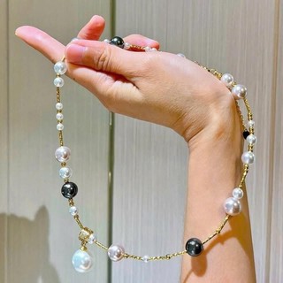DAISYN ] N1036 vòng cổ ngọc đen trắng vàng hồng có mặt  sang trọng , dây chuyền ngọc trai nhân tạo , chuỗi hạt ngọc