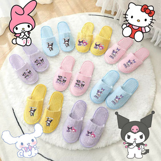 Dép đi trong nhà hoạt hình Sanrio Kuromi chất lượng cao Giày dùng một lần chống trượt cho khách sạn Home B & B Hospitality