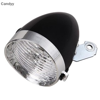 NDY Cổ Điển Retro Đèn Pha ABS 3 Đèn LED Xe Đạp Đi Đêm Cảnh Báo An Toàn Đèn Trước Không Pin N