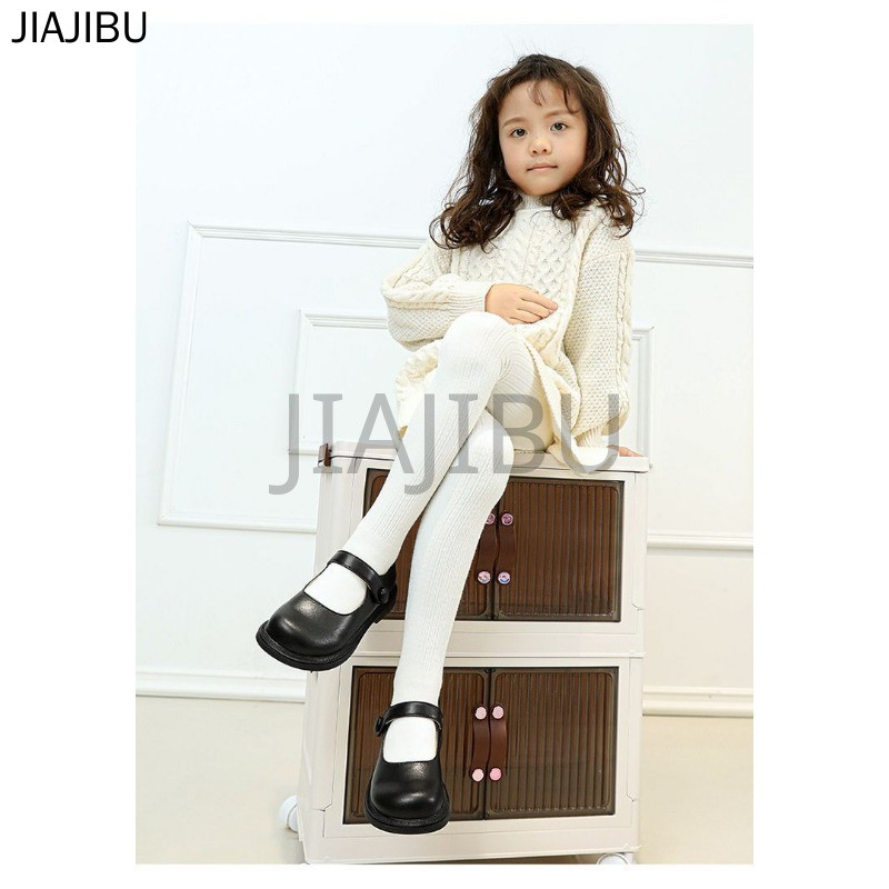 Giày Da Đế Mềm Phong Cách Nhật Bản Dễ Thương Cho Bé Gái Màu Be/đen Dùng Đi Học Korean Fashion Kids Cosplay Platform Mary Jane Doll Shoes Giày Bệt Đế Mềm Chống Trượt Kiểu Dáng Công Chúa Lolita Phong Cách Anh Dành Cho Biểu Diễn Khiêu Vũ