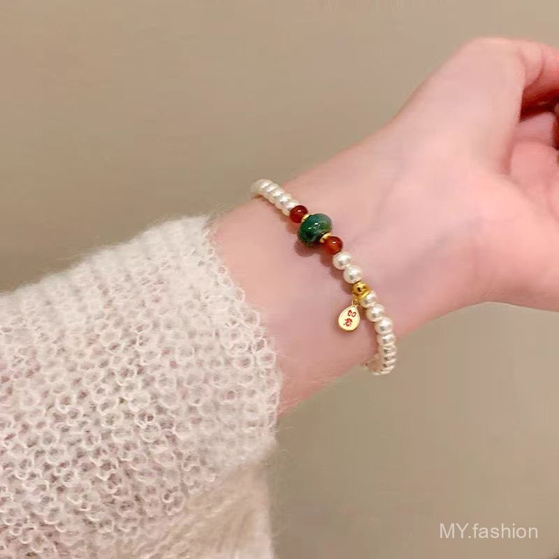 Vòng cổ ngọc trai phong cách mới Ruyi với thiết kế sang trọng và tinh tế