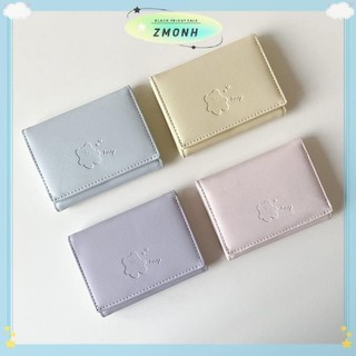 ZMONH Nữ Ví Gấu Dễ Thương Ba Đa Năng Ví Ngắn Gấp Đựng Thẻ Ví Đựng Tiền Xu Nữ Túi Đựng Thẻ Kẹp Túi Hoạt Hình