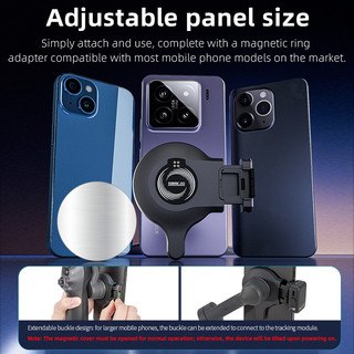 Dành cho điện thoại di động DJI Osmo Mobile 7 nhãn dán mặt sau từ tính, nhanh chóng và dễ tháo, phụ kiện gimbal cầm tay DJI OM7, tương thích với mô-đun theo dõi