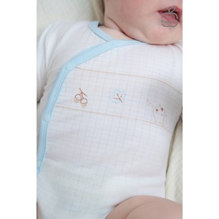 La pomme AW2025  BST La Pomme cúc thẳng Gấu yêu của mẹ - Xanh T9.2