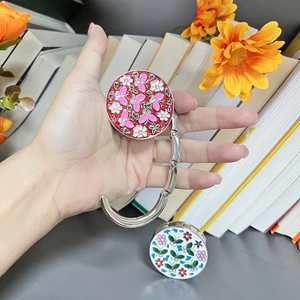 Có Thể Gập Lại Móc Ví Nữ Túi Treo Bàn Bộ Sưu Tập Móc Bướm Hoa Đẹp