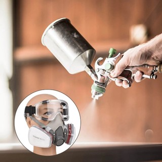 AIMVUKES Bộ khẩu trang phòng độc 3M 6200 kèm kính hoá chất, mặt nạ sơn chống độc phun thuốc trừ sâu