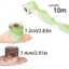 Nhãn dán viền áp phích CATMALLER88, Nhãn dán trang trí viền DIY 10m / cuộn, Nhãn dán viền viền tự dính cho trang trí bảng đen lớp học văn phòng