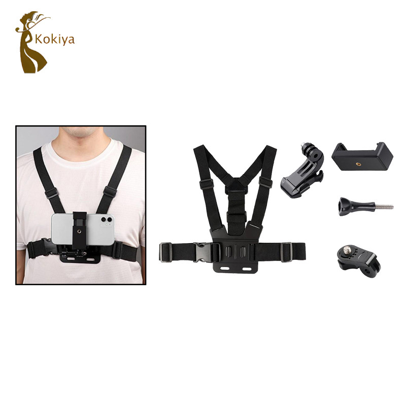 Điện thoại thông minh Selfie Harness Giá đỡ dây đeo ngực W / Kẹp điện thoại A (HOT)