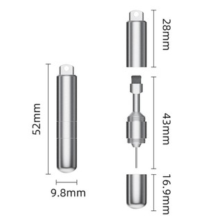 Công cụ loại bỏ khay đựng thẻ SIM GILDEDHOMIN, Bàn chải làm sạch tai nghe Mini di động, EDC đa chức năng chuyên nghiệp 2 trong 1 Móc khóa Ejector Pins Điện thoại di động