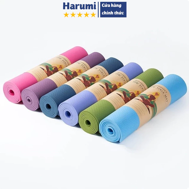 Thảm Tập Yoga Chống Trượt 6mm, Thảm Tập Thể Dục, Thảm Thập Yoga Tại Nhà, Thảm Tập Gym Cao Cấp, Thảm Yoga