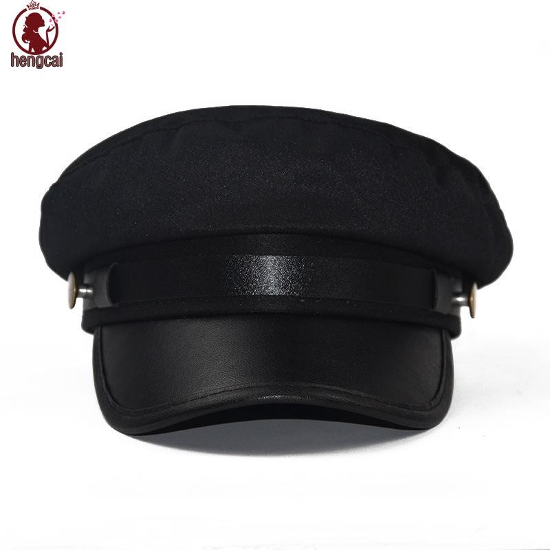 Mũ Thủy Thủ Da PU Phù Hợp Cho Mùa Thu Và Du Lịch