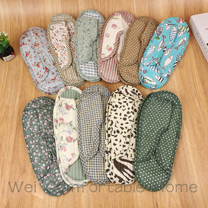 Dép Mục Vụ Đế Mềm Tắt Tiếng Dép Nam Quilted Cotton Thoáng Khí Dép Bán Buôn Đế Mỏng