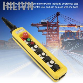 hilivn Cần cẩu Xích Palăng Nút ấn Công tắc nâng Mặt dây chuyền Bộ điều khiển Dừng khẩn cấp Dịch vụ tuyệt vời cho SỬ DỤNG Công nghiệp