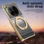 Ốp Lưng Cho VIVO X FOLD 5 Vỏ Điện Thoại Họa Tiết Sợi Carbon Mạ Điện Cạnh Mặt Sau Siêu Mỏng Bảo Vệ Trục Từ Tính Có Giá Đỡ Nhẫn