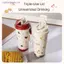 Floral Kitten Design 550ml Dual-DrinkCup, Dung Tích Lớn Di Động 316 Chai Nước MỚI