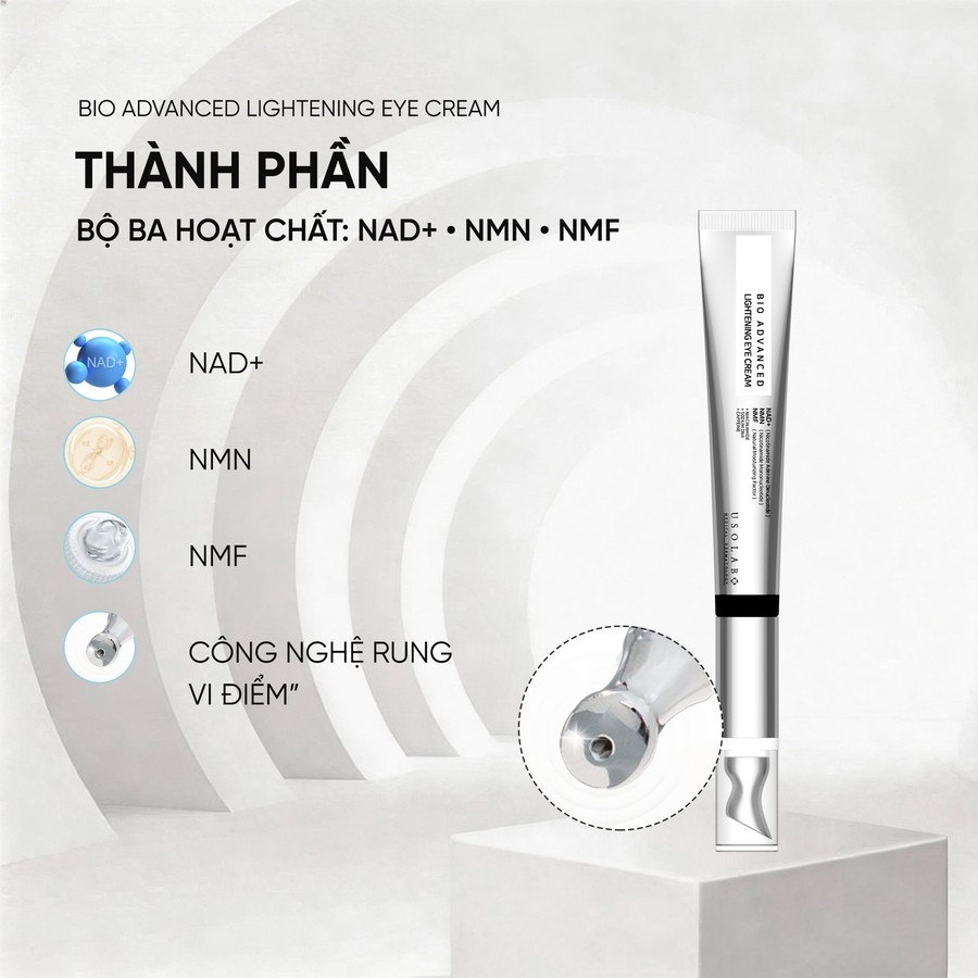 [HÀNG CÔNG TY] Kem Dưỡng Mắt Giảm Bọng Quầng Thâm BIO ADVANCED USOLAB 25ml Hàn Quốc