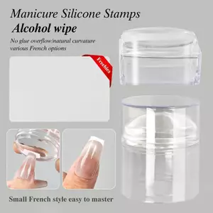Con Dấu Silicon In Móng Tay Hình Vuông Có Nắp Lau Được Bằng Cồn Dụng Cụ Định Hình Pháp Vẽ Đầu Móng DIY Chuyên Nghiệp Cao Cấp