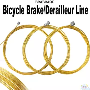 Dây phanh xe đạp BRABRAA, Dây chuyển tốc độ xe đạp lõi cáp vàng, Sửa chữa xe đạp đường trường bằng thép không gỉ Derailleur Line