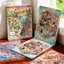 BEABOUT Nhãn dán cảnh Mini, Finely Die-Cut 8 cảnh lớn Nhãn dán thu nhỏ Sách, Chương trình đa dạng Nhãn dán xếp chồng PET Các dự án DIY