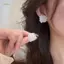 PNPIA- 1 Cặp Mori Phong Cách Đá Cra Hoa Bông Tai Hợp Thời Trang Niche Tính Khí Bông Tai Thời Trang Thanh Lịch Cho Nữ Cô Gái Ngọt Ngào Trang Sức Dễ Thương