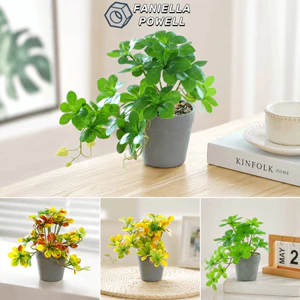 Cây cảnh nhân tạo FANIELLAPOWELL, Cây giả Cây nhện nhân tạo Cây trồng trong chậu giả, Cây cảnh Mini có chậu Trang trí cây trồng trong chậu Trang trí sân vườn