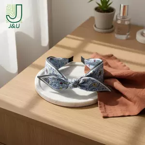 Tai thỏ nơ hoa Paisley dành cho nữ Bộ tóc mềm Bandanna rộng cho bữa tiệc và trang phục thường ngày
