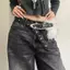 E-WOITD PU Studded Da Lông Thú Giả Cay Cô Gái Phong Cách Lông Tơ Dây Thắt Lưng Phong Cách Hàn Quốc Trang Trí Quần Jean Y2K Dây Thắt Lưng E-WOITD