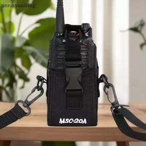 AA 1 Cái Phụ Kiện DIY MSC-20A Hộp Đựng Vô Tuyến Hai Chiều Bao Da Cho Bộ Đàm P328 UV-5R 888S UV-82 Cignus UV-85 VN
