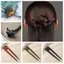 Kẹp tóc mèo gỗ đàn hương FUJIZOU, Mũ lưỡi trai bằng gỗ Blackwood Kitty Hair Stick, Phụ kiện tóc hình chữ U sáng tạo tinh tế