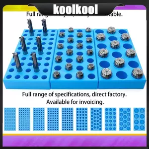 Kool Đa Năng Khoan Bit Giá Đỡ Khay Đa Lỗ Dụng Cụ Hộp Tua Vít Bit Lưu Trữ Router Bit Khay Organ