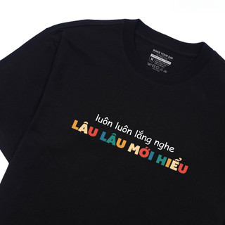 COD  Áo Thun Luôn Luôn Lắng Nghe Lâu Lâu Mới Hiểu Câu Nói Hài Hước Vui Nhộn Công Sở Văn Phòng Sinh Viên