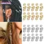 BORAGETE Dreadlock Kẹp Kim Loại Bím Xoắn Ốc Tóc Giả Hạt