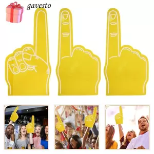 GAVESTO 1 Cái Tay Cổ Vũ, Ngón Tay Xốp Khổng Lồ EVA, Cổ Vũ Nhiều Màu Sắc Truyền Cảm Hứng Không Khí Lớn Cổ Vũ Sự Kiện Găng Tay Xốp Đạo Cụ Cổ Vũ Phụ Kiện Thể Thao