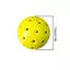 PYCOU 3 Bóng Xốp, Nhiều Màu Chính Xác Bounce Bóng Pickleball Yên Tĩnh, Bền Không Tiếng Ồn 74mm Bóng Pickleball PU Mềm Đồ Dùng Thể Thao