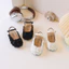 Giày Sandal Bé Gái Thiết Kế Lưới Thêu Hình Lá Phong Cách Hàn Quốc, Giày Rọ Trẻ Em Đế Mềm Chống Trượt Cao Cấp